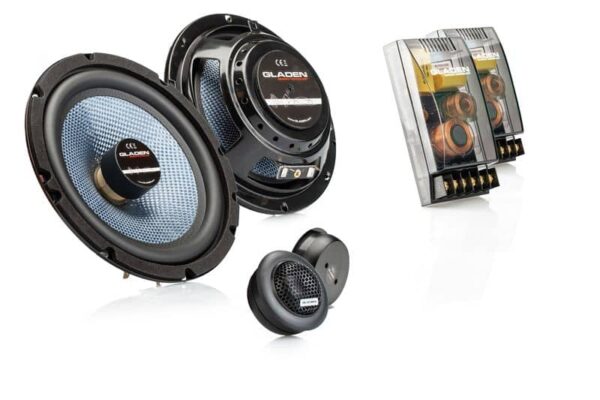 Gladen RS165Slim 6,5" erikoismata 2-tie erillissarja, asennussyvyys vain 40mm!!!