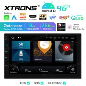 Xtrons TIQ722P 7" yleismalli 2-din Android 13 soitin OPTISELLA lähdöllä!!