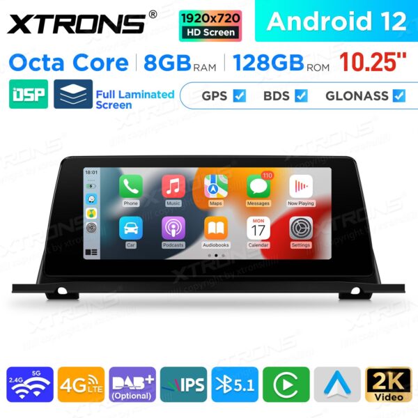 Xtrons BMW GT F07 2013-2018 Android12 näyttö