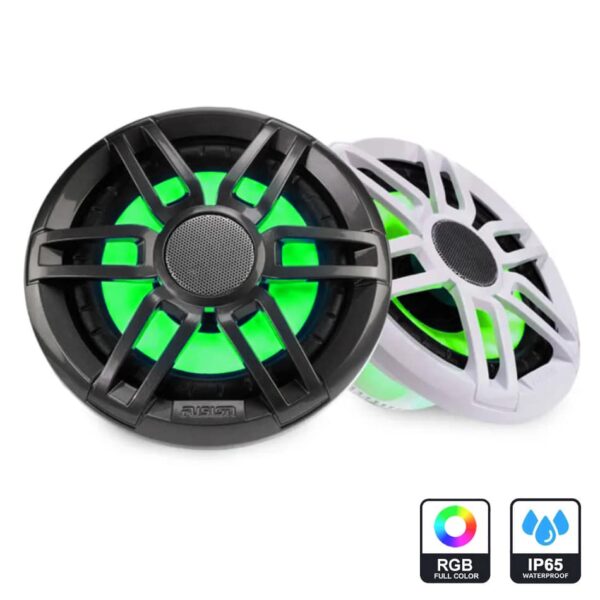 Fusion XS-sarjan 7,7" 2-tie koaksiaalikaiutin RGB valaistuksella