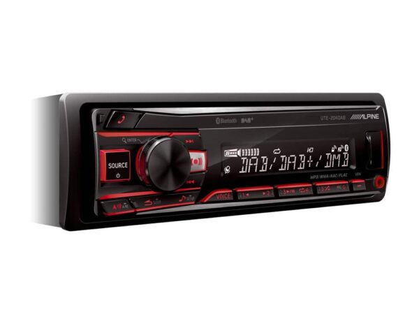 Alpine UTE-204DAB 1-din mediasoitin bluetoothilla. UUSI MALLI!