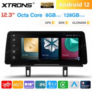 Xtrons QXB22UMB12E87L Androidnäyttö BMW 1-sarja E8x ilman alkuperäistä näyttöä