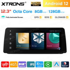 Xtrons QXB22UMB12E90L Androidnäyttö BMW 3-sarja E9x ilman alkuperäistä näyttöä