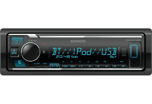 Kenwood KMMBT309 1-din mediasoitin DSP prossulla