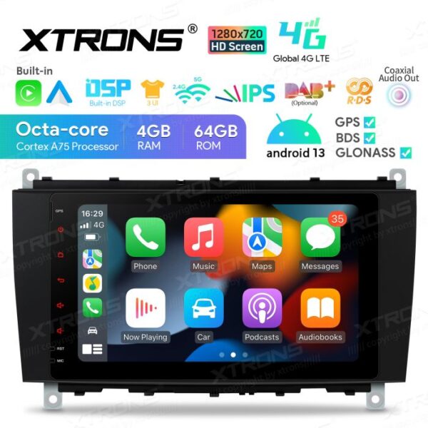 Xtrons IA82M209SLS Android13 soitin Mercedes CLK 2002-2009