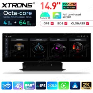 Xtrons 14.9" Audi Q5 MIB II Android 13