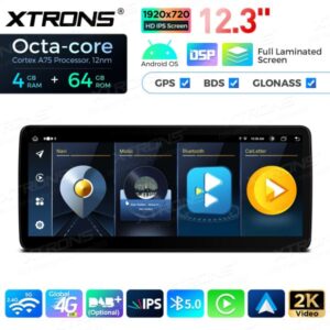 Xtrons 12.3" BMW 3-sarja E9x CCC Android 13