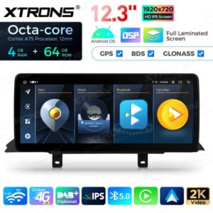 Xtrons 12.3" BMW 3-sarja & 4-sarja F3x NBT Android 13