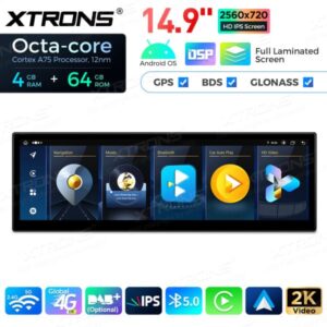 Xtrons 14.9" BMW 5-sarja E6x CCC Android 13