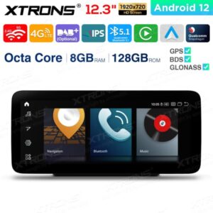 Xtrons 12.3" Mercedes-Benz C / GLC / V / X NTG5 Android 13 8+128GB