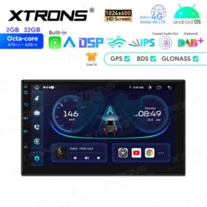 Xtrons TIE723L yleismallin 2-din Android 13 soitin